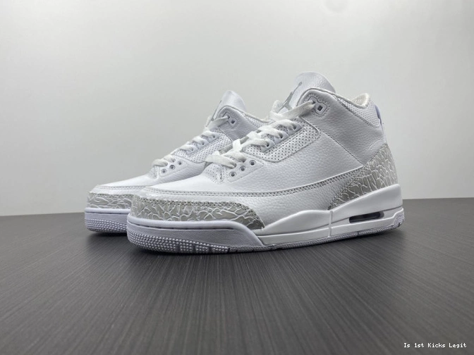 429487-111 'Triple Jordan PS White' Air Retro 3 0808